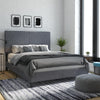 Janford Bed Frame with Adjustable Headboard - Gray - Queen