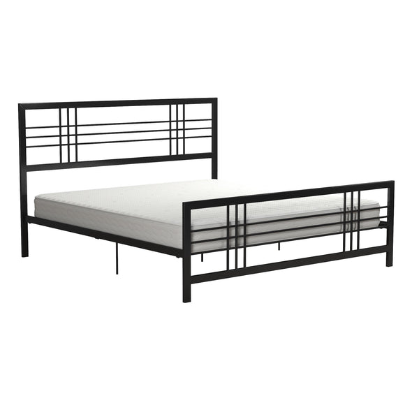 DHP Burbank Metal Bed, Black, King - Black - King