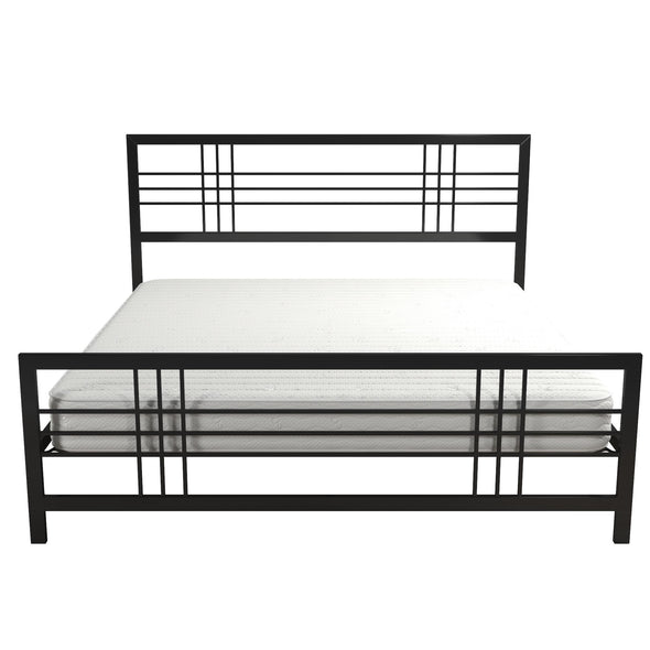 DHP Burbank Metal Bed, Black, King - Black - King