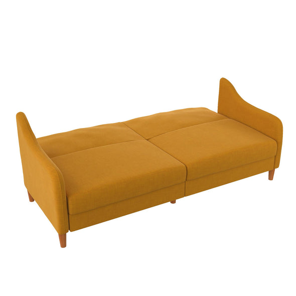 Jasper Futon Sofa Bed - Mustard