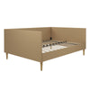 DHP Franklin Mid Century Daybed, Twin, Tan Velvet - Tan - Twin