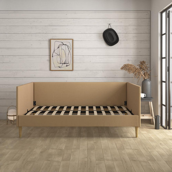 Franklin Mid Century Daybed - Tan Linen - Full