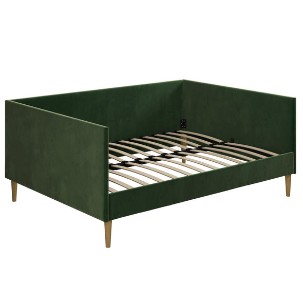 Franklin Mid Century Upholstered Daybed - Green - Full