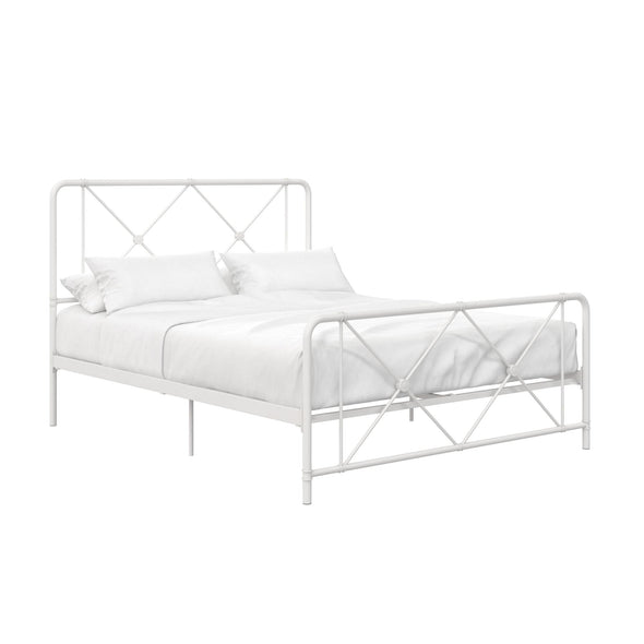 Ally Metal Farmhouse Bed - White - Queen