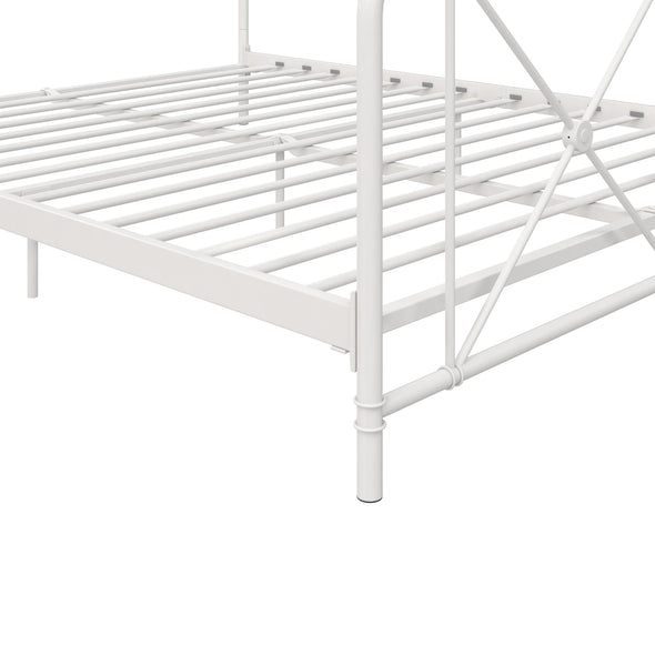 Ally Metal Farmhouse Bed - White - Queen