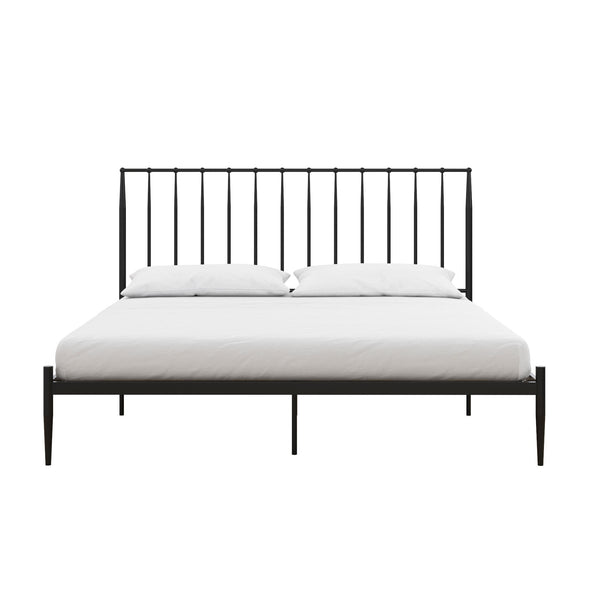 Giulia Modern Metal Platform Bed Frame - Black - King