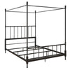 Jenny Lind Metal Canopy Bed Frame - Black - Full