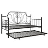 Ivorie Metal Daybed - Black - Twin