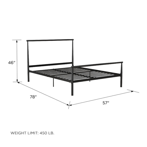 Calixa Metal Bed Frame - Black - Full