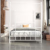 Manila Metal Canopy Bed Frame - White - Full