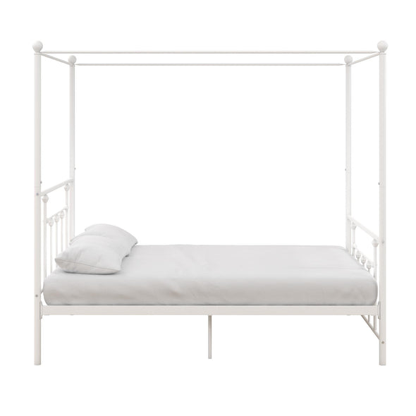 Manila Metal Canopy Bed Frame - White - Full