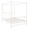 Manila Metal Canopy Bed Frame - White - Queen