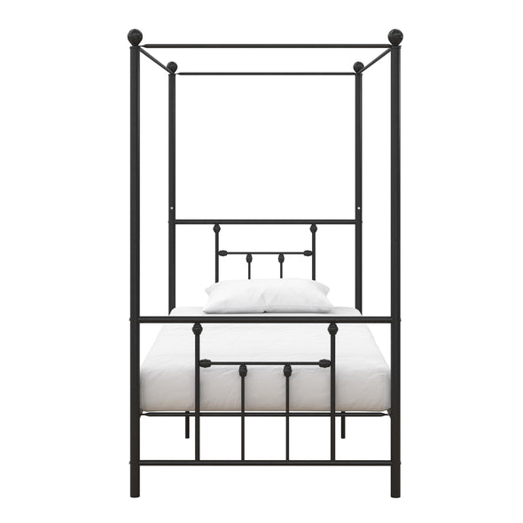 Manila Metal Canopy Bed Frame - Black - Twin