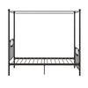 Manila Metal Canopy Bed Frame - Black - Twin