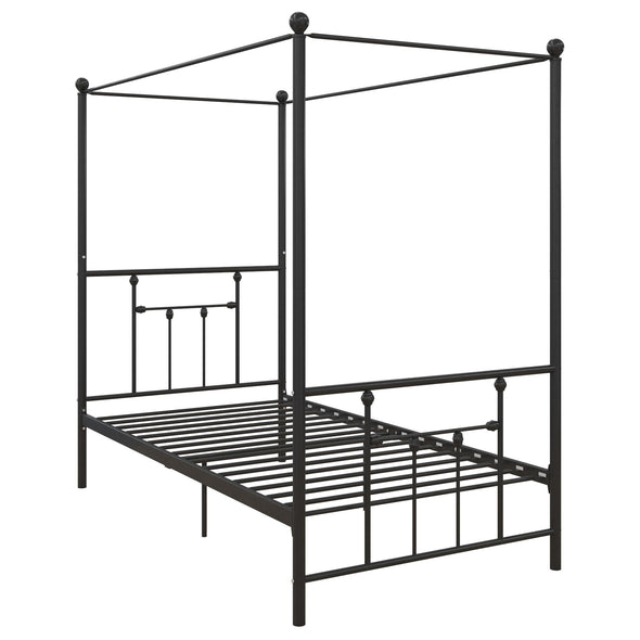 Manila Metal Canopy Bed Frame - Black - Twin