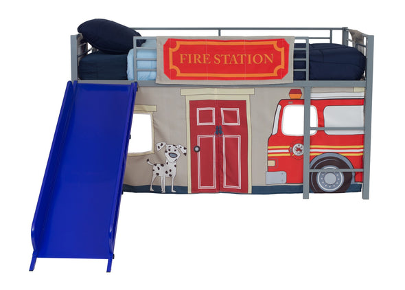 Fire Department Curtain Set - Blue