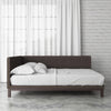 Mid Century Upholstered Modern Daybed - Grey Linen - Full