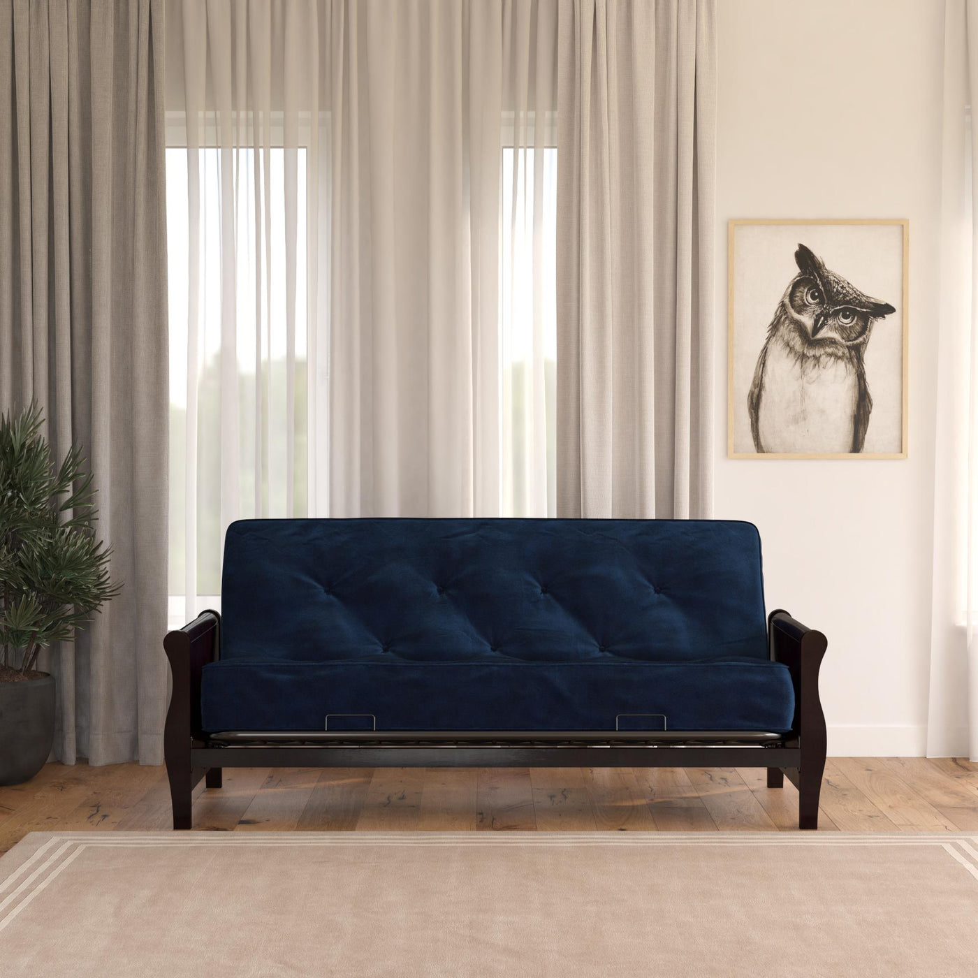Dhp concord armless all wood futon frame deals