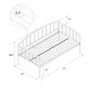 Ava Metal Daybed - White - Twin