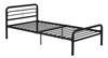 Metal Bed with Round Tubing - Black - Twin