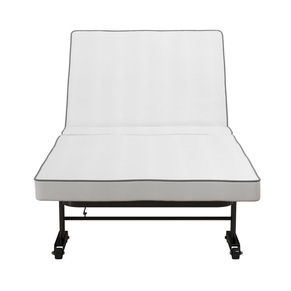 Folding Guest Bed With Memory Foam - Black - N/A