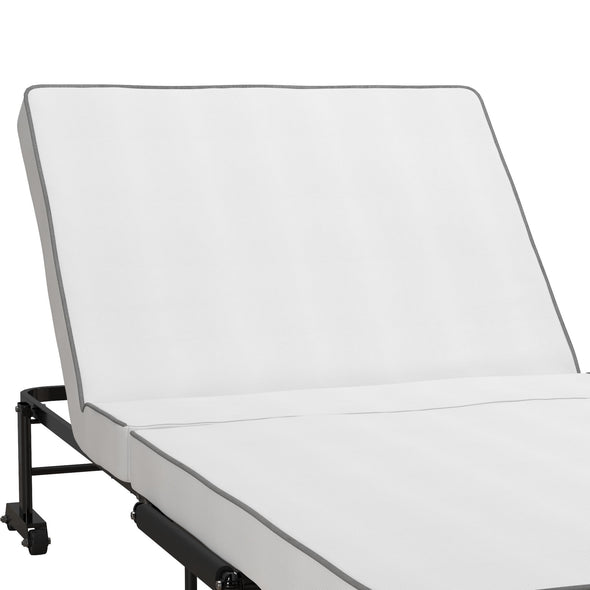 Folding Guest Bed With Memory Foam - Black - N/A