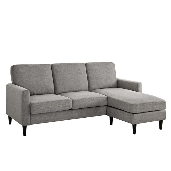 Kaci Reversible Contemporary Sectional - Charcoal - N/A