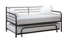 DHP Trundle for Metal Daybed, Black - Black - Twin