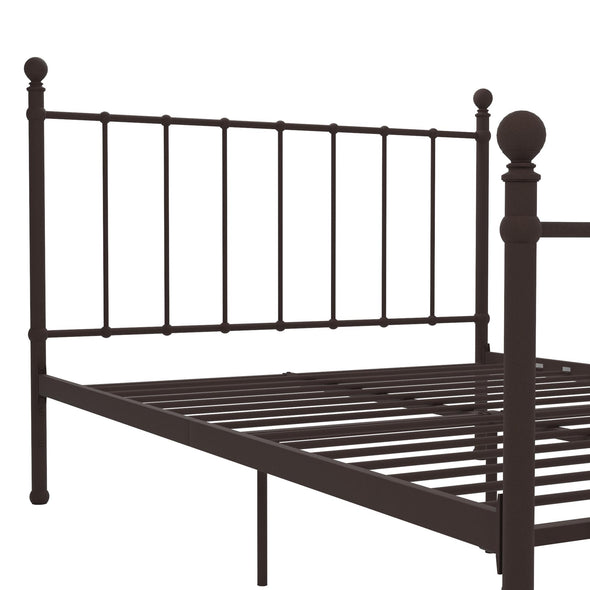 DHP BrickMill Metal Bed, Bronze, Full - Bronze - Full