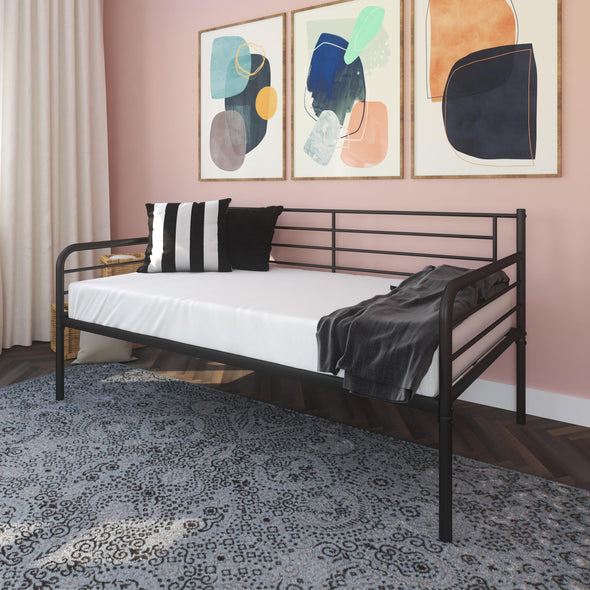 Metal Daybed  - Black - Twin