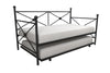 DHP Lubin Twin Daybed and Twin Trundle, Black - Black - Twin