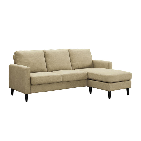 Kaci Reversible Contemporary Sectional - Beige
