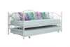Bombay Twin Metal Daybed and Twin Size Trundle - White - Twin