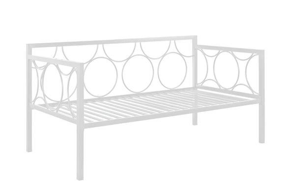 DHP Rebecca Metal Daybed, Twin, Off White - White - Twin