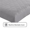 DHP Dana 6 Inch Quilted Full Mattress with Removable Cover and Thermobonded Polyester Fill, Gray - Gray - Full