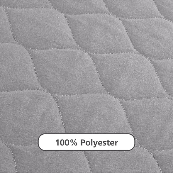 DHP Dana 6 Inch Quilted Full Mattress with Removable Cover and Thermobonded Polyester Fill, Gray - Gray - Full