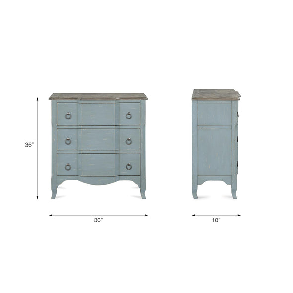 Wells Accent Chest - Antique Teal - N/A