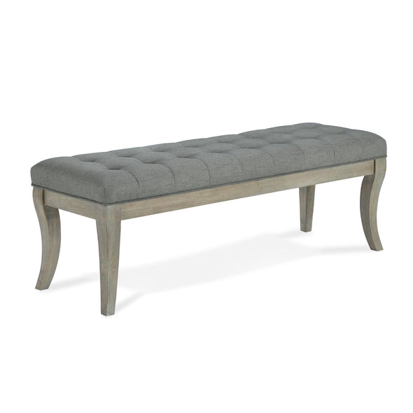 Theodore Upholstered Rectangular Bench with Wood - Taupe - N/A
