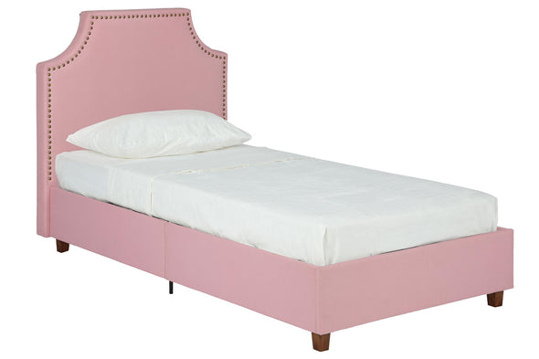 Melita Upholstered Bed - Pink - Twin