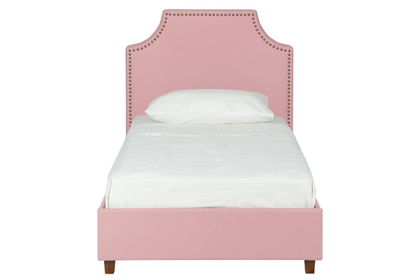 Melita Upholstered Bed - Pink - Twin