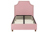 Melita Upholstered Bed - Pink - Twin