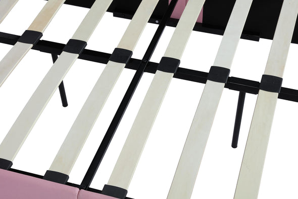 Melita Upholstered Bed - Pink - Twin