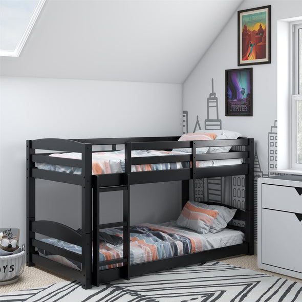 Sierra Transitional Bunk Bed - Black - Twin-Over-Twin
