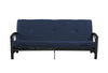 DHP Caden 6 Inch Full Size Poly Filled Futon Mattress, Blue - Blue - Full