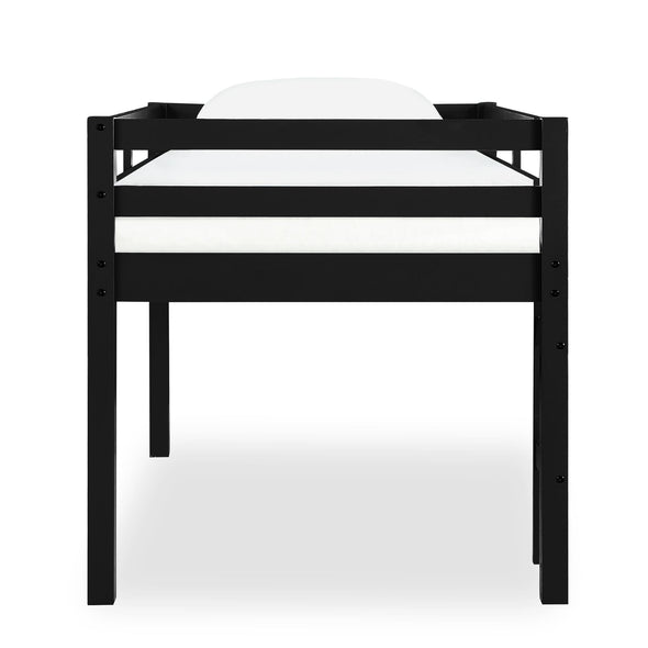 Milton Junior Wooden Loft Bed - Black