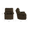 Sterling Sofa Recliner Chair - Brown - N/A
