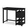 Drafting and Craft Counter Height Desk with Storage - Black - N/A