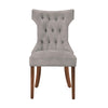 Clairborne Tufted Hourglass Dining Chair Set - Taupe - Set of 2