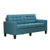 Emily Upholstered Sofa - Teal - N/A