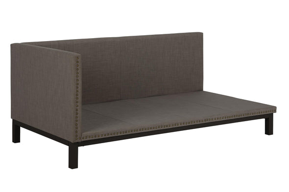 DHP Mid Century Upholstered Modern Daybed, Twin, Gray Linen - N/A - Twin